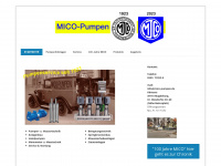 mico-pumpen.de Webseite Vorschau