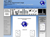 act-imex.net Webseite Vorschau