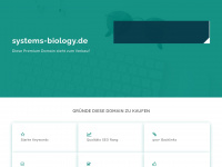 systems-biology.de Webseite Vorschau