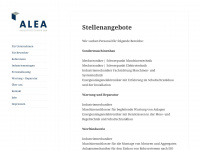 alea-gbr.de Webseite Vorschau