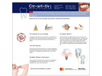 cre-art-tiv.de Webseite Vorschau