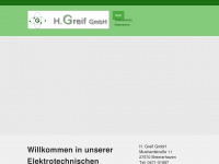 greif-elektrotechnik.de Webseite Vorschau