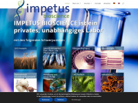 impetus-bioscience.de Webseite Vorschau