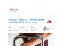 klempnerei-karpinski.de Webseite Vorschau