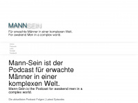 mann-sein.ch Webseite Vorschau