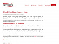 niehaus-steuerberater.de Webseite Vorschau