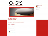 oasys-optics.de Webseite Vorschau