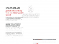 rosenberg-sportgeraete.de Webseite Vorschau