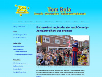 tom-bola.de Webseite Vorschau