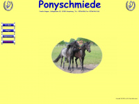 ponyschmiede.de Webseite Vorschau