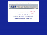 abs-yachtservice.de Webseite Vorschau