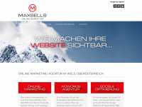 maxsells.at Webseite Vorschau