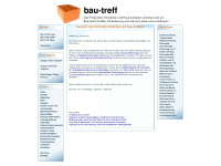 bau-treff.de Webseite Vorschau