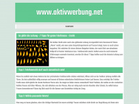 aktivwerbung.net Webseite Vorschau