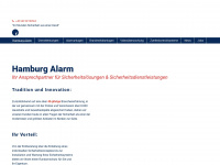 hamburg-alarm.de Webseite Vorschau