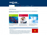 bioglobe.net Webseite Vorschau