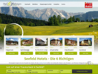 seefeld-hotels.com Webseite Vorschau