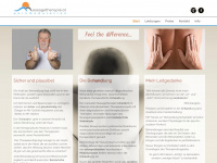massagetherapie.at Webseite Vorschau