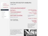 haydn-orchester.de Webseite Vorschau