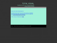 total-vokal.com Webseite Vorschau