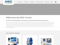 ando-technik.de Webseite Vorschau