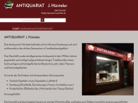 antiquariat-huenteler.de Webseite Vorschau