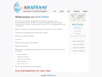 aratrans.de Webseite Vorschau