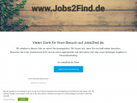 jobs2find.de Webseite Vorschau