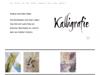 kalligrafie.at Webseite Vorschau