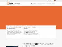 m2mcontrol.de Webseite Vorschau