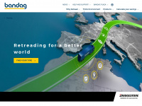 bandag.eu Webseite Vorschau