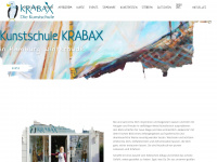 kunstschule-krabax.de Webseite Vorschau