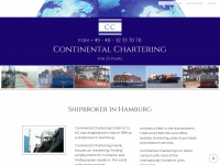 continental-chartering.de Webseite Vorschau