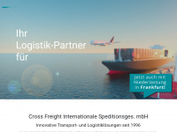 cross-freight.de Webseite Vorschau