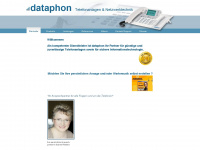 dataphon.de Webseite Vorschau