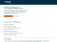 xlstat.com Webseite Vorschau