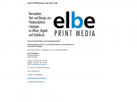 elbeprintmedia.de Webseite Vorschau
