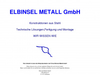 elbinsel-metall.de Webseite Vorschau