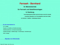 fernseh-bernhard.de Webseite Vorschau