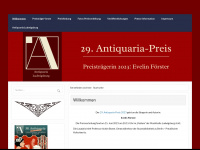 antiquaria-preis.de Webseite Vorschau