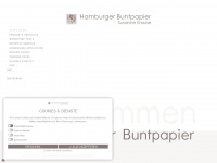 hamburgerbuntpapier.de Webseite Vorschau