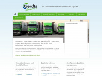 gerdts-sped.com Webseite Vorschau