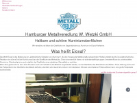 hamburger-metallveredlung.de Webseite Vorschau