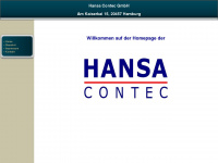 hansacontec.de Webseite Vorschau