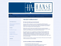 hanse-assekuranz.de Webseite Vorschau