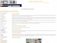 indie-mp3.co.uk Webseite Vorschau