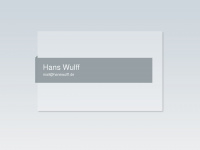 hanswulff.de Webseite Vorschau