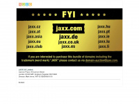 jaxx.com Webseite Vorschau