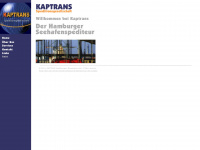 kaptrans.com Webseite Vorschau