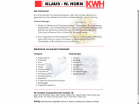 klaus-w-horn.de Webseite Vorschau
